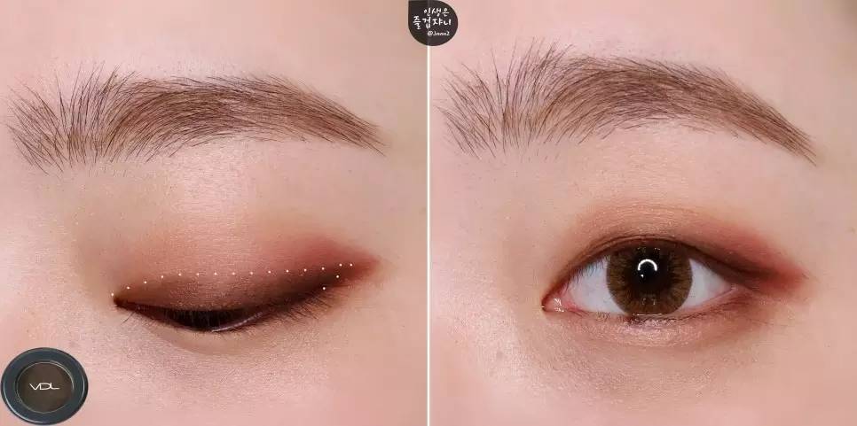 内双接近单眼皮如何画眼妆视频,单眼皮小眼睛内双肿眼泡眼妆教程