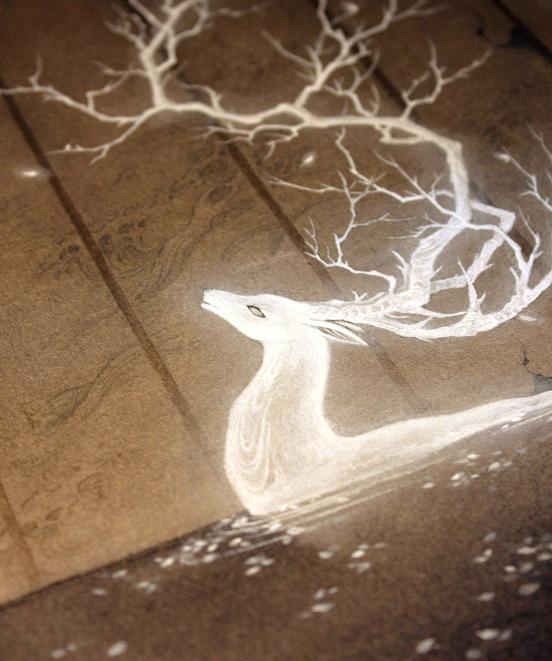 中国百鬼画作,一双巧手作画