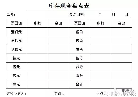 胡同|出纳修行记之现金盘点及资料移交