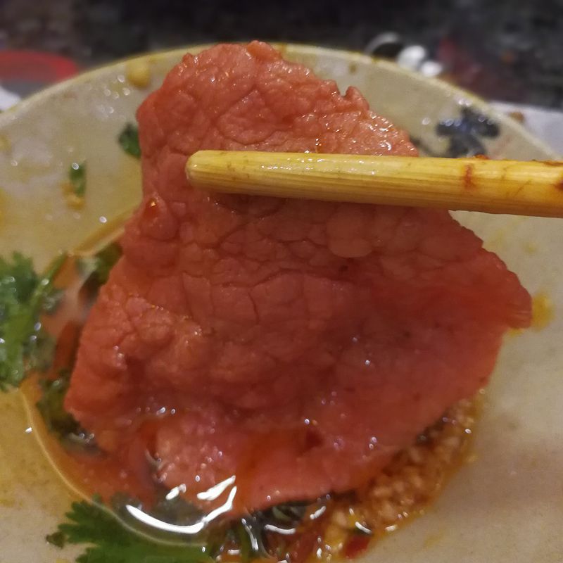 花千骨牛肉,蜀大侠火锅贵妃牛肉怎么吃