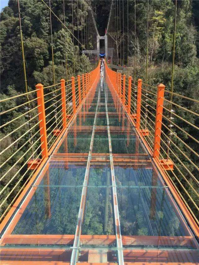 惊险刺激的炸裂玻璃栈道,吓尿玻璃桥视频