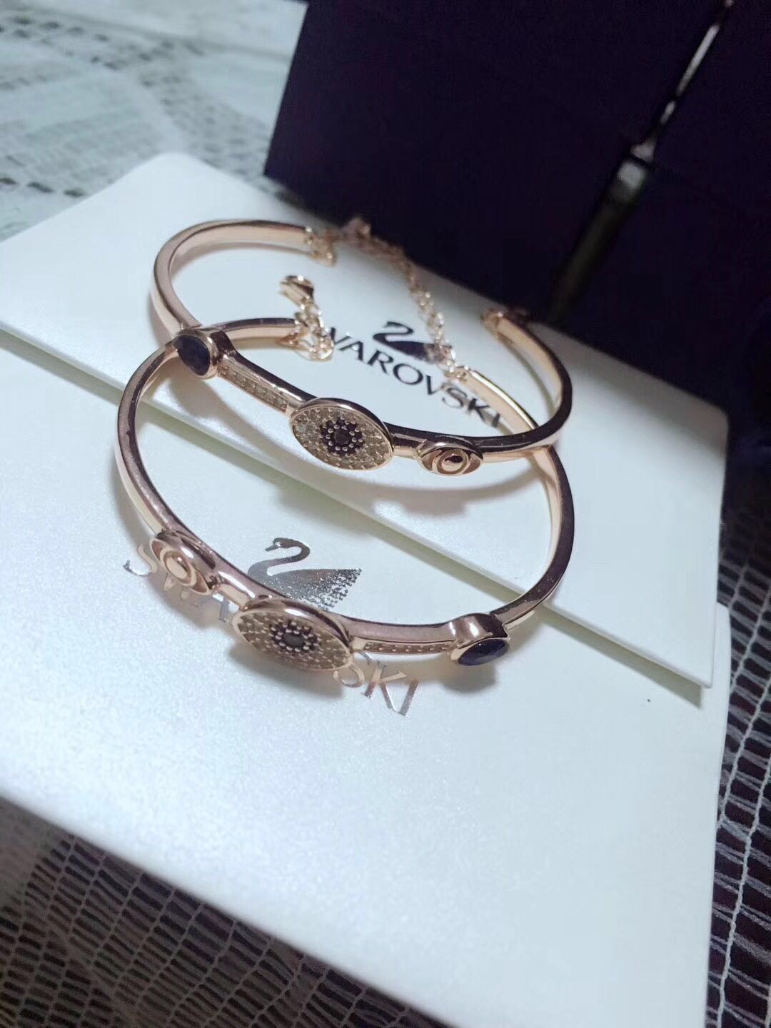 施华洛世奇swarovski恶魔之眼项链,swarovski施华洛世奇手镯