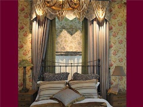 美式风格窗帘配色效果图,美式风格装修窗帘选择哪种