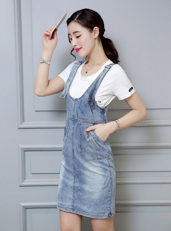 韩版牛仔背带裙的唯美格调，让你尽显女性之美