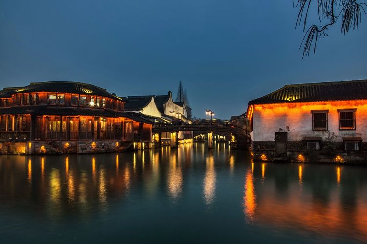 江南水乡乌镇诗情画意,江南水乡乌镇落日余晖