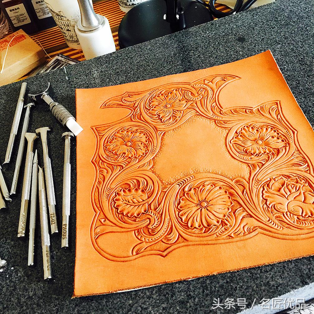 手工皮雕匠人钱包,皮雕手工钱包图片