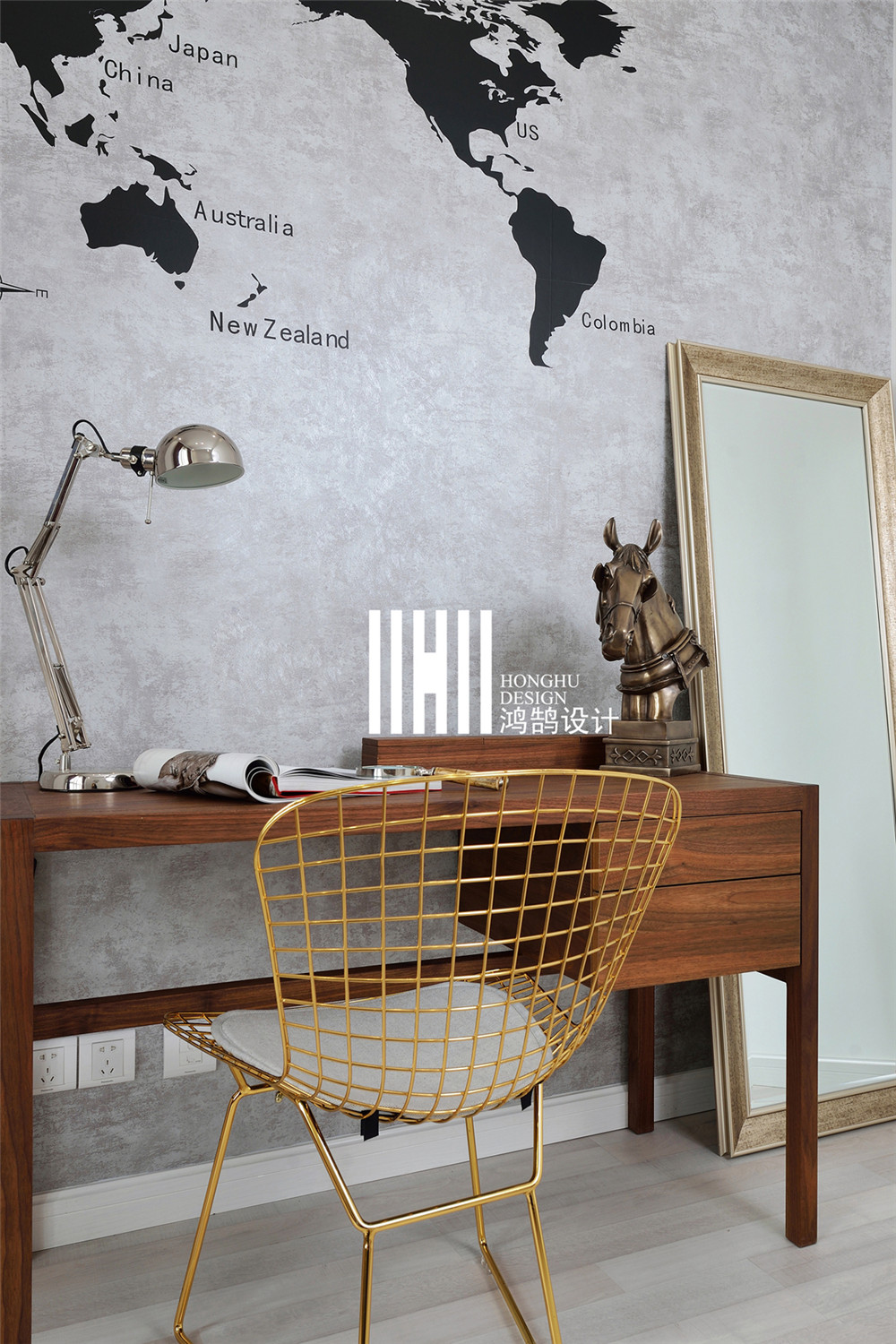 大家好，给大家介绍一下，这是我的新房子鸿鹄设计鹿晗