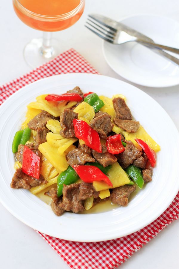 菠萝牛肉的切法,菠萝牛肉怎样让牛肉嫩