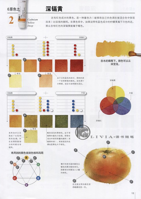 用水彩画达到极致的调色方法的书,水彩画12色颜料调色表大全