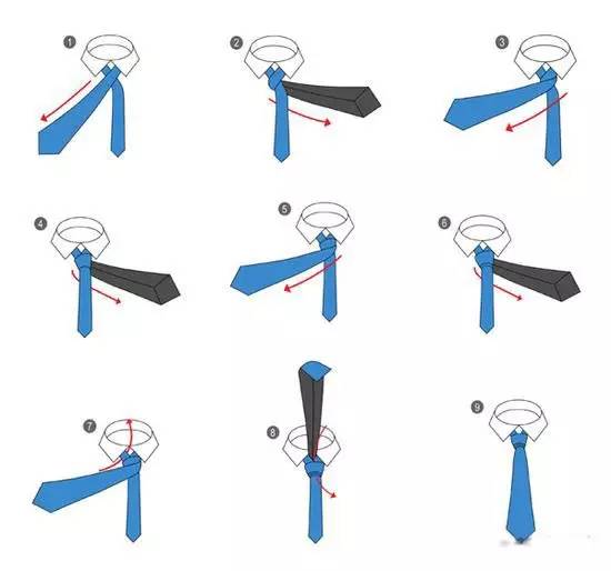 女生打领带的10种方法,给老公打领带教程