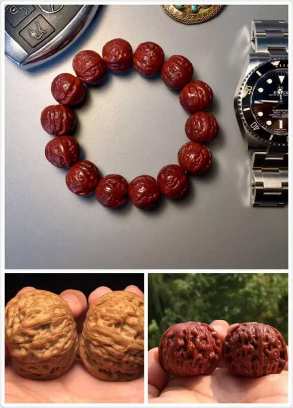 最值得玩的小核桃手串,老核桃手串收藏