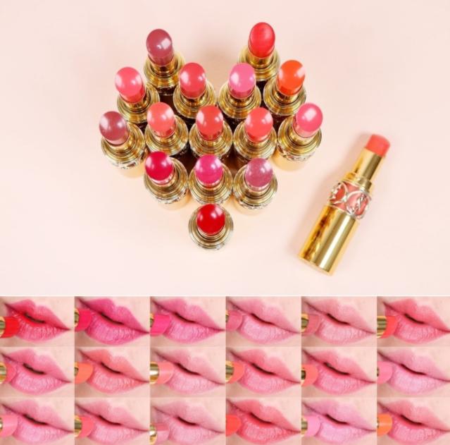 ysl金管圆管唇膏4号,18支口红图片