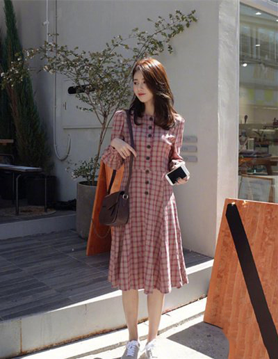 秋冬穿搭韩系氛围感裙子,秋冬裙子怎么搭好看