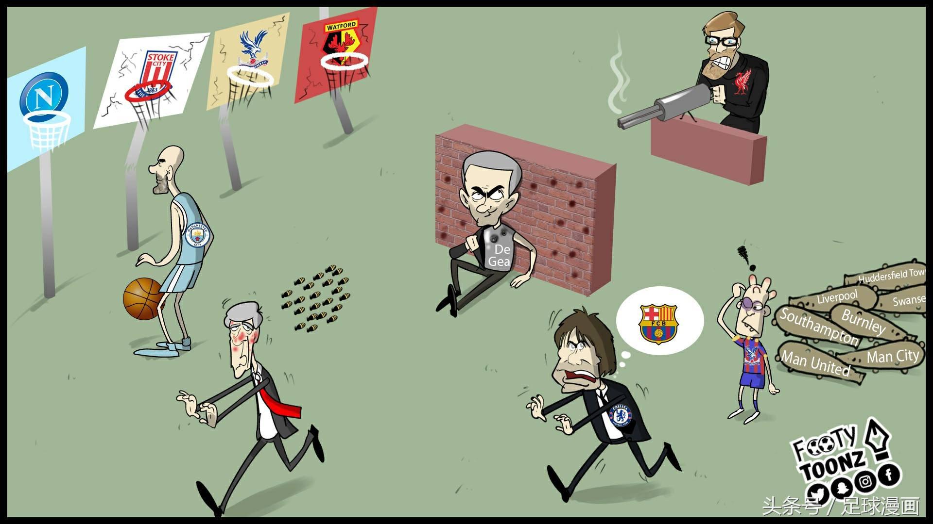 足球漫画欧冠主题,足球红黄大战