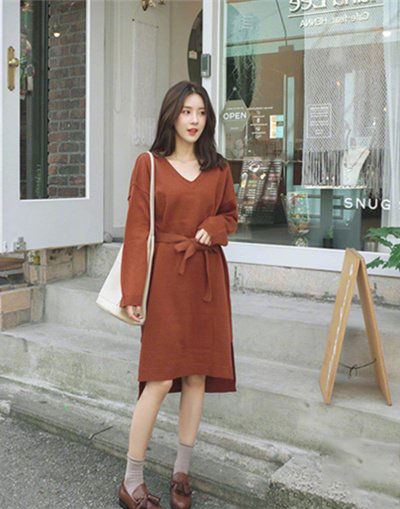 秋冬穿搭韩系氛围感裙子,秋冬裙子怎么搭好看