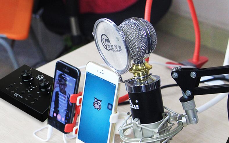 想唱就唱电视ktv麦克风推荐,无线声卡麦克风唱吧
