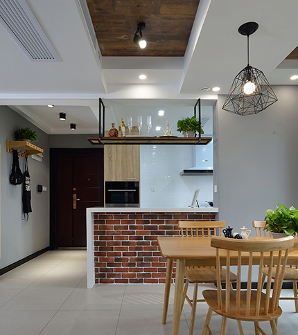 双宋结婚新房如果这样装~上海高桥新城89㎡北欧实景,隐形门亮了