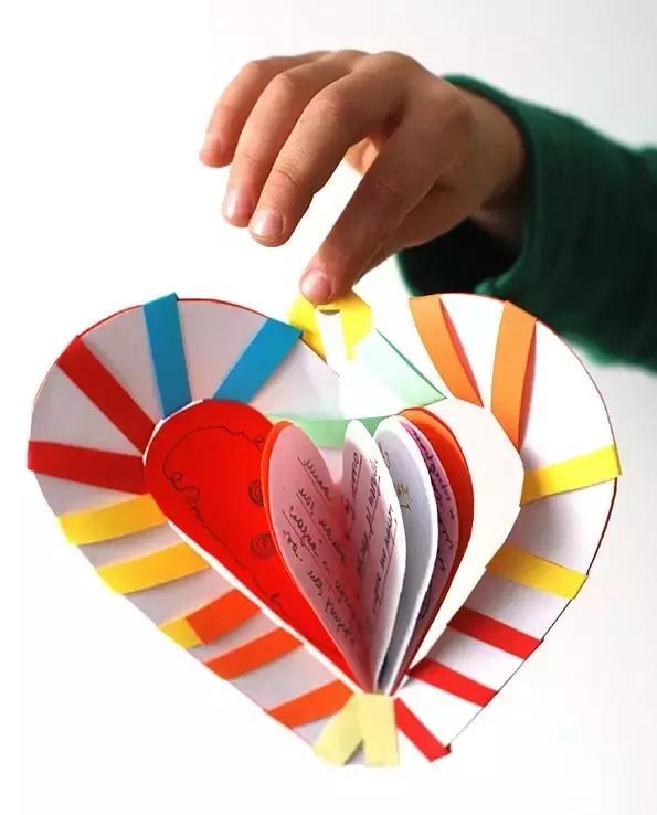 幼儿园小班手工卡纸贺卡图片,3-6岁幼儿手工简单贺卡小花