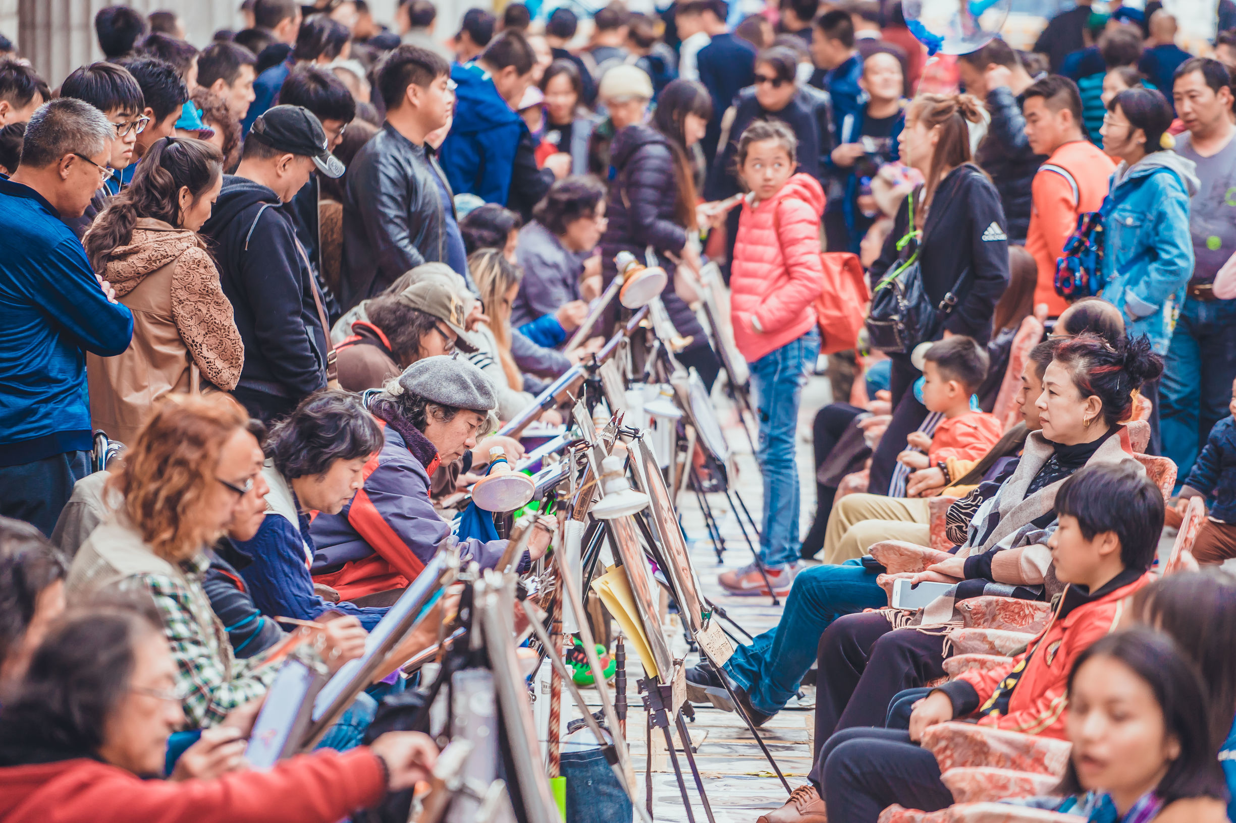 用金子铺成的路,世界第一步行街