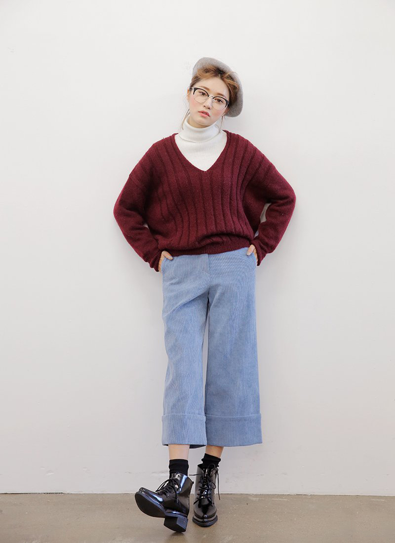 韩版宽松慵懒风毛衣如何搭配,宽松毛衣女韩版慵懒风的搭配