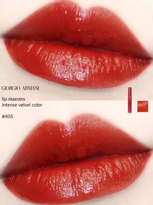 枫叶砖红色带着红棕调的口红,枫叶脏橘色口红