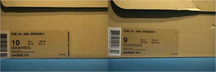 airjordan1倒钩真假,airjordan1真鞋假鞋质量对比