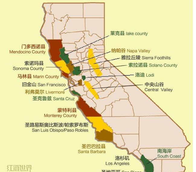 加州的葡萄酒产区,2011年的加州葡萄酒