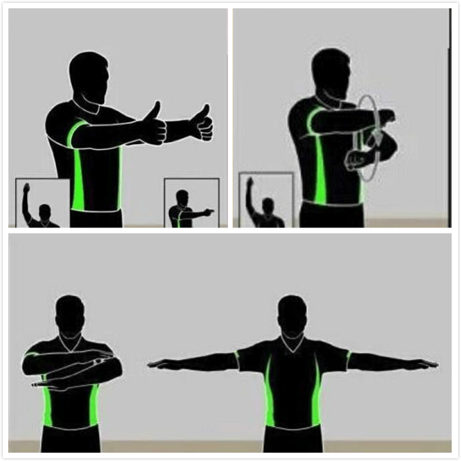 篮球裁判过半场8秒读秒手势,篮球裁判11-15号手势