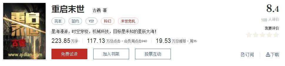 经典网络小说排行榜完本100篇,十大网络小说神作