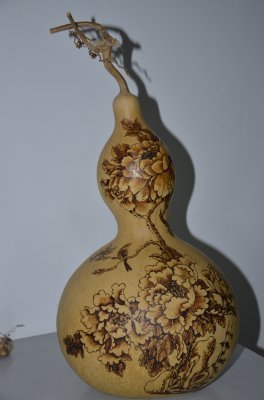 非遗葫芦烙画基本技法,烙画葫芦上色技法步骤详解