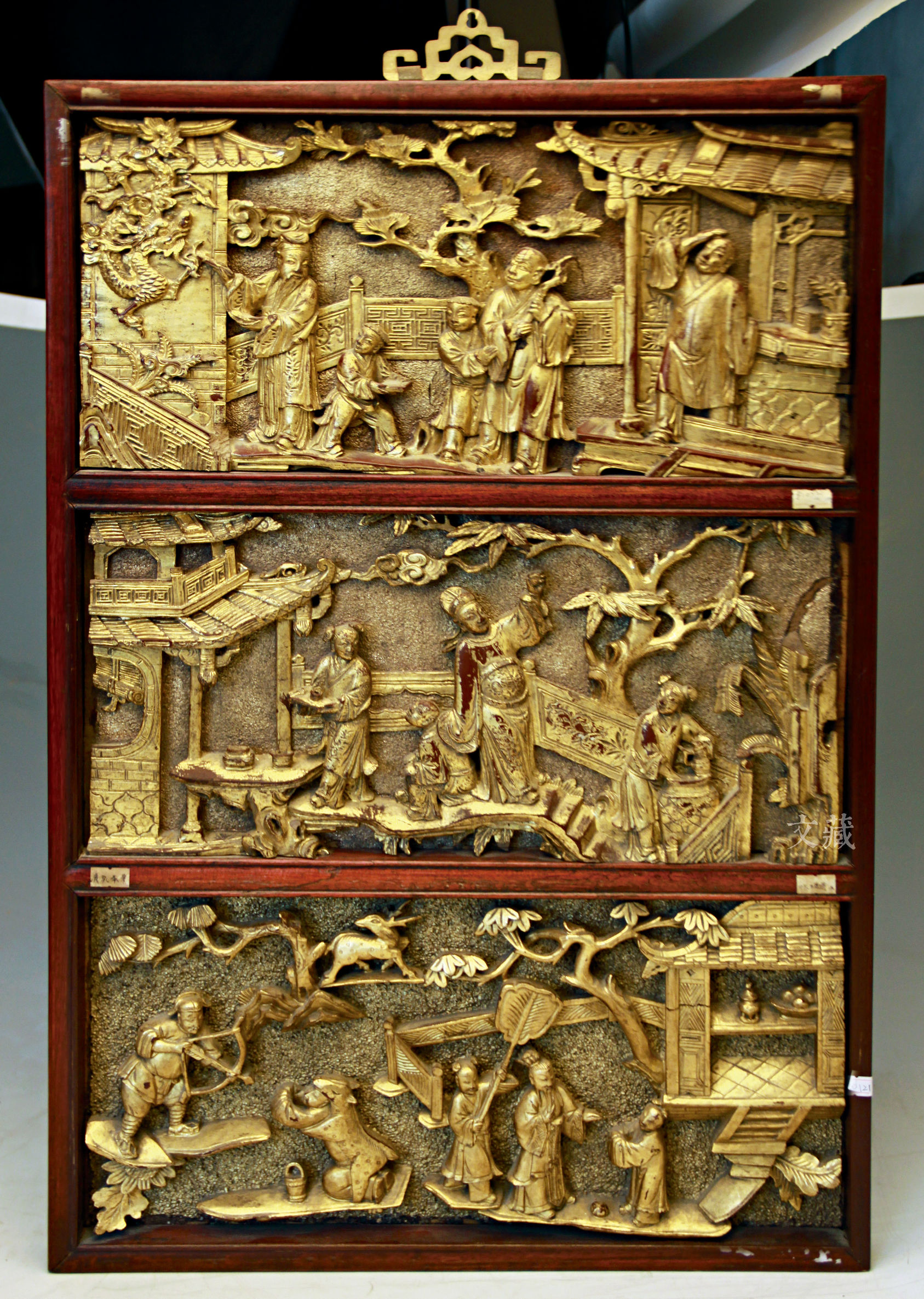 金漆木雕珍品,漆金木雕