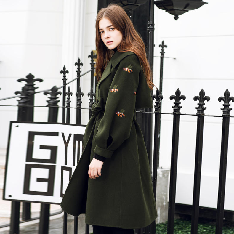 150小个子高档呢大衣修身款,优雅女人呢大衣