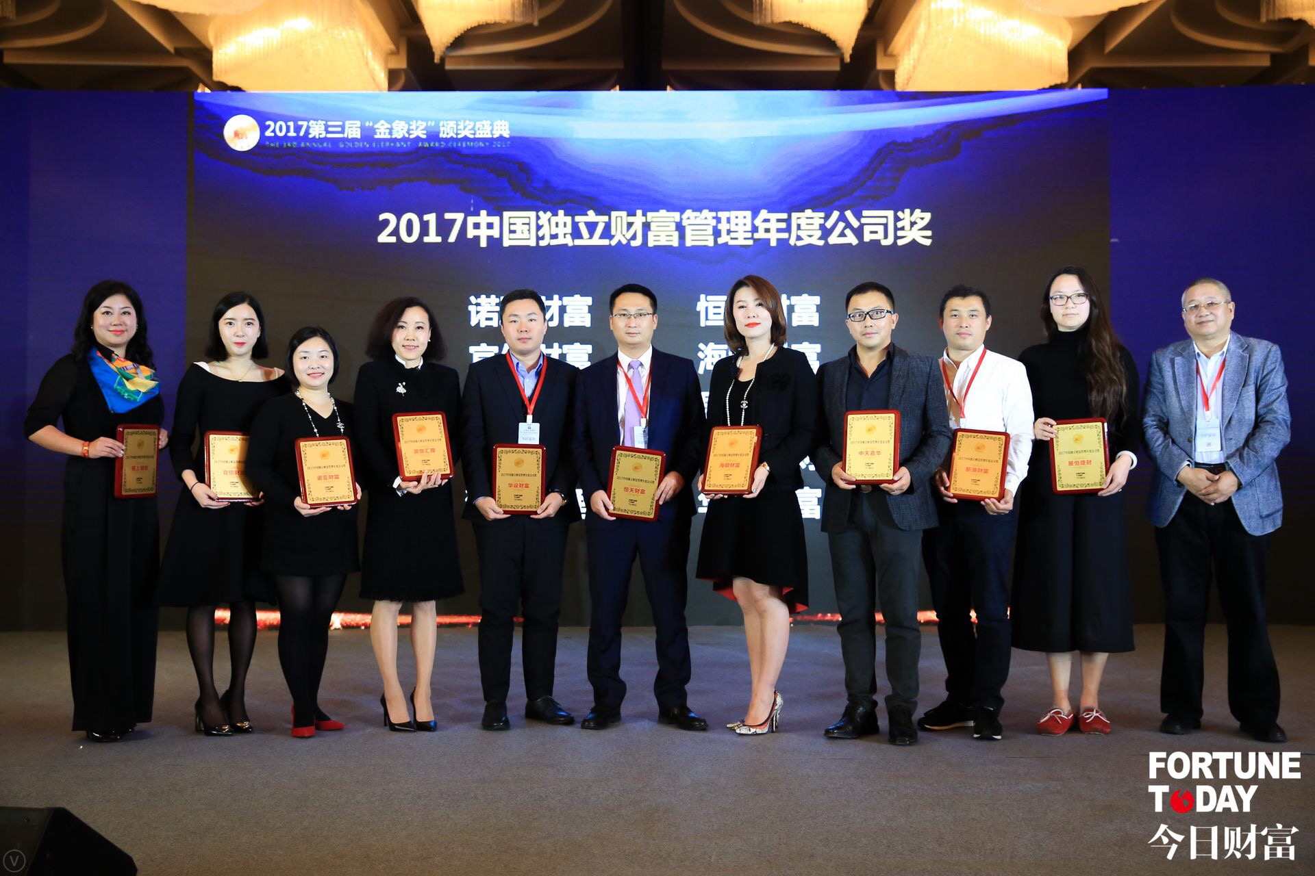 中天嘉华财富连续三年蝉联《今日财富》“金象奖”