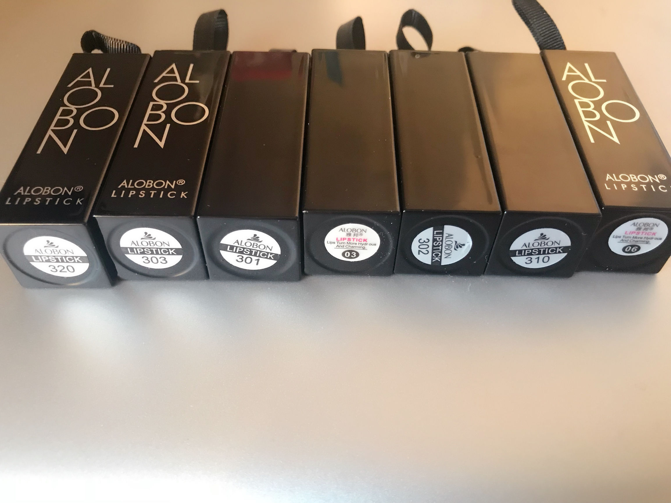 雅邦黑管口红01-24试色,雅邦黑管口红试色