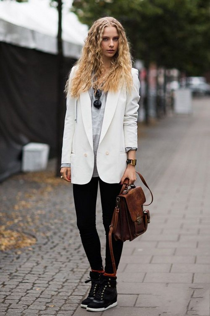 高圆圆秋天穿衣搭配图毛衣,高圆圆日常穿搭简约又时尚