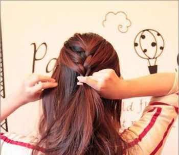 12-15岁大童编发鱼尾辫,简单时尚的鱼尾辫编发