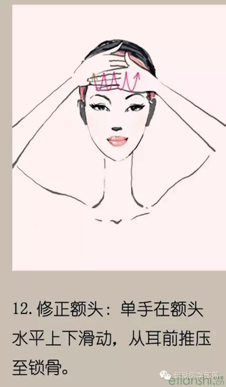 日本最火的田中徒手瘦脸按摩法,塑颜按摩手法全过程