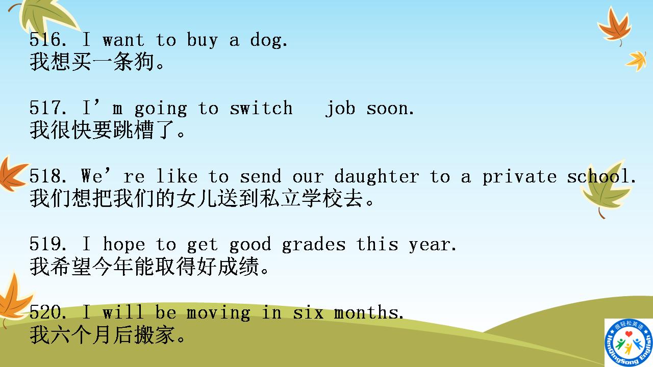 最基础的英语口语单词视频,每日一句英语口语四级