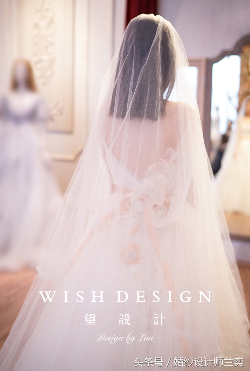 蓝色系婚纱设计,黑纱白墙婚纱照设计风格