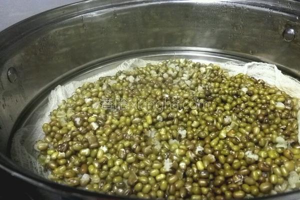 绿豆饼皮制作方法,纯手工带皮绿豆饼