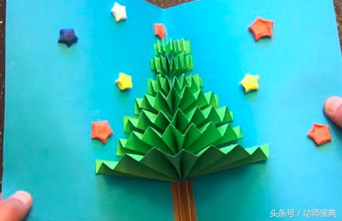 手工新年贺卡立体贺卡简单又漂亮,圣诞节贺卡立体简单又漂亮英语