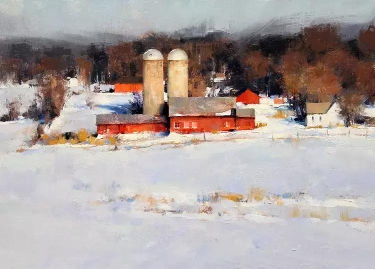 美国油画100幅欣赏,美国西部风景油画大全