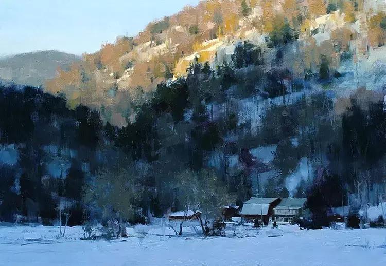 美国油画100幅欣赏,美国西部风景油画大全