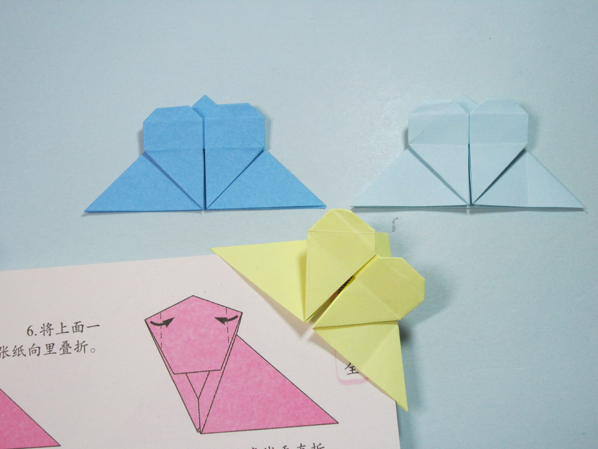 吊绳爱心书签怎么做简单又漂亮,爱心蝴蝶结书签怎么折简单又漂亮