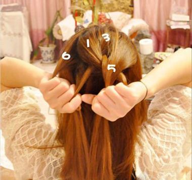 最简单的100种编头发教程,编美丽的头发