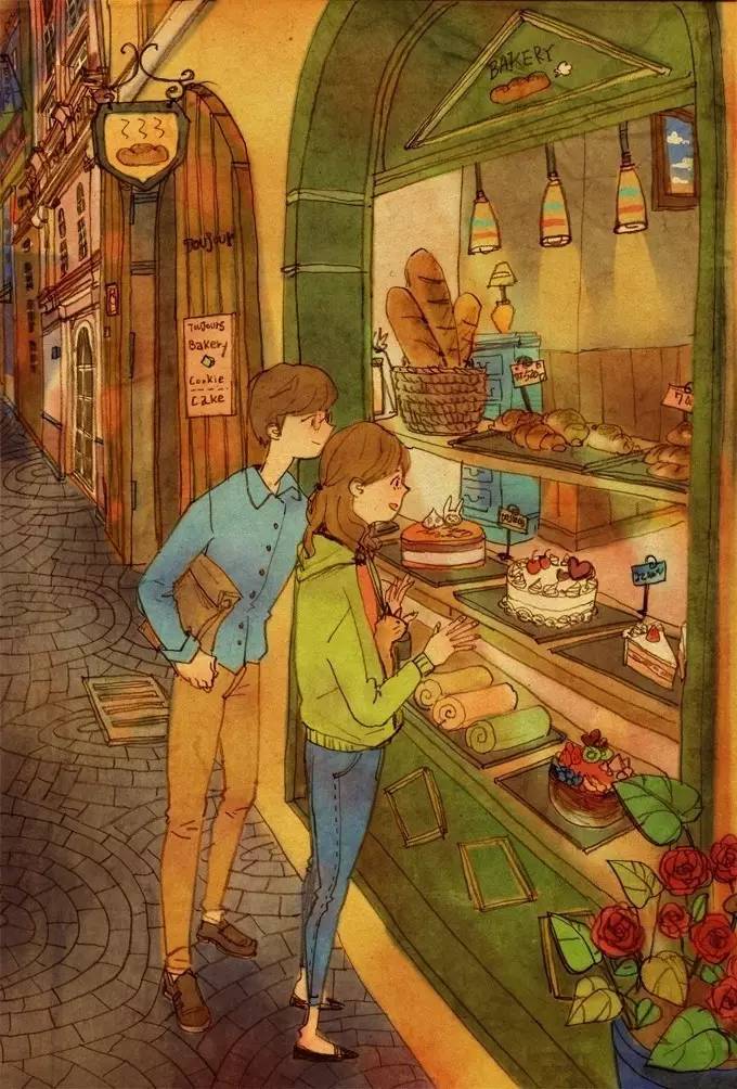 见过这样秀恩爱的吗？韩国艺术家温馨插画