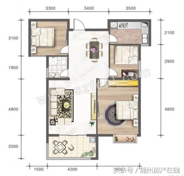 汇龙湾精装3房,随州汇龙湾半岛天境