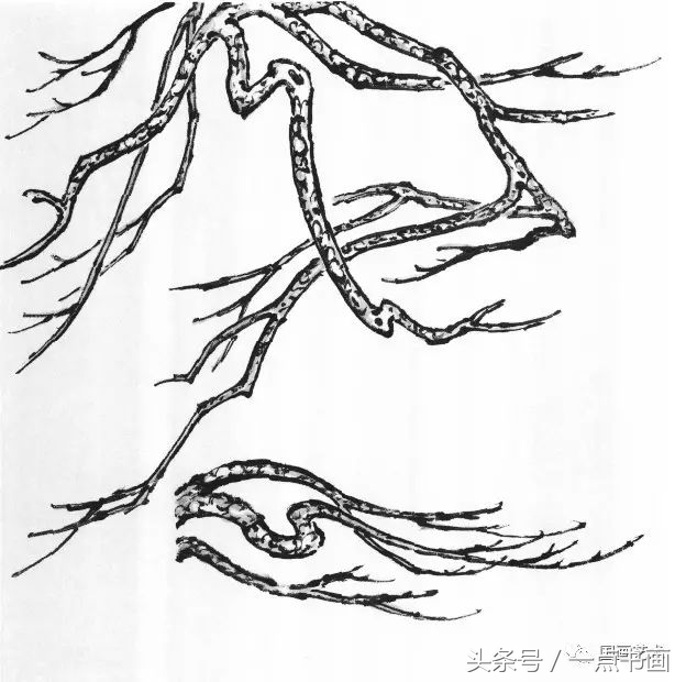 芥子园山水画技法10,芥子园国画山水画教学视频的画法