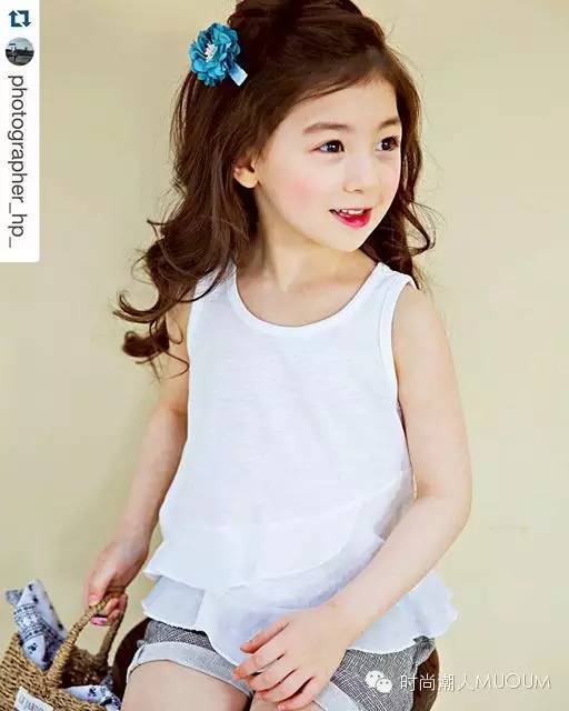 韩国小麻豆ellie春夏甜美童装搭配