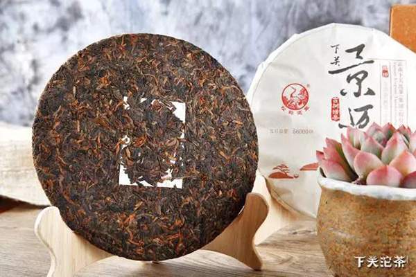 下关2017景迈古树熟茶好喝吗,下关景迈古树饼茶